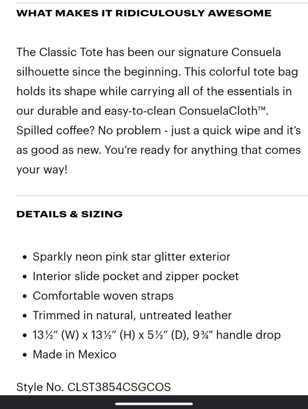 NWT Consuela Classic Tote - Picture 9 of 9